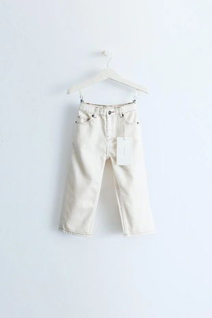 Брюки Straight-Leg из твила Zara Timeless с контрастной строчкой- Заказать в России