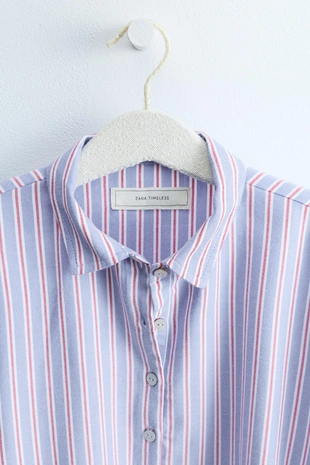 Zara Timeless — платье-рубашка в полоску- Заказать в России
