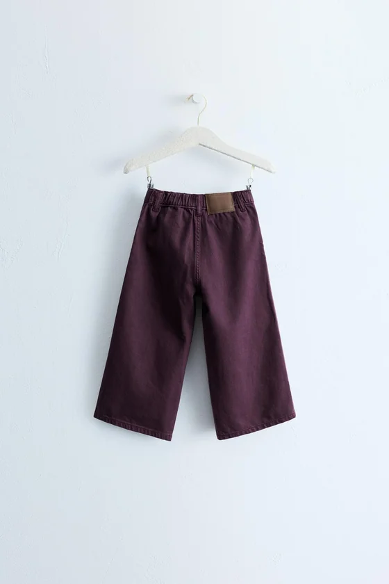 ZARA TIMELESS — БРЮКИ WIDE LEG ИЗ САРЖИ