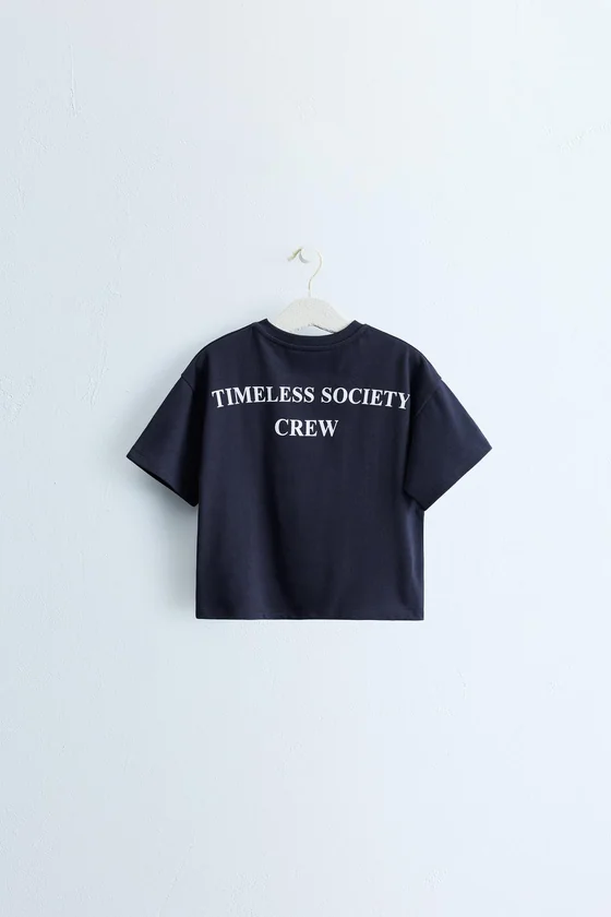 ZARA TIMELESS - ФУТБОЛКА С ПРИНТОМ-НАДПИСЬЮ