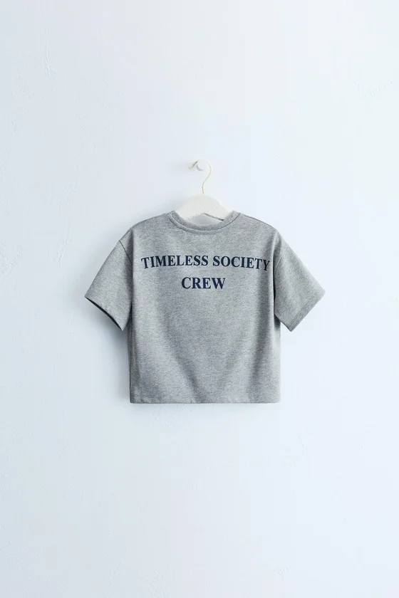 ZARA TIMELESS - ФУТБОЛКА С ПРИНТОМ-НАДПИСЬЮ