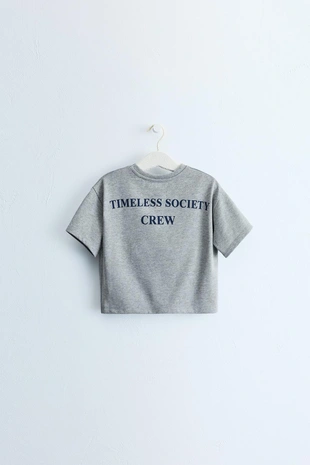 Zara Timeless - футболка с принтом-надписью
