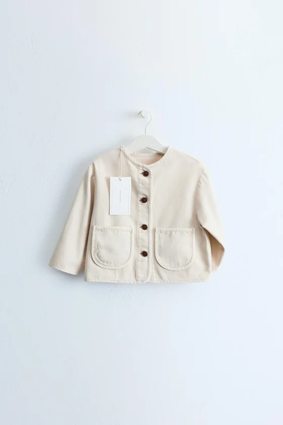 ZARA TIMELESS — ОДНОТОННАЯ КУРТКА ИЗ ХОЛСТА