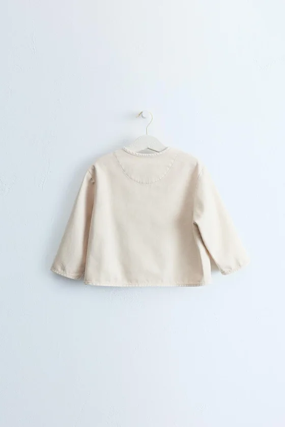 ZARA TIMELESS — ОДНОТОННАЯ КУРТКА ИЗ ХОЛСТА