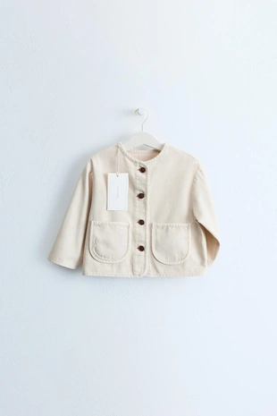 Zara Timeless — однотонная куртка из холста- Заказать в России