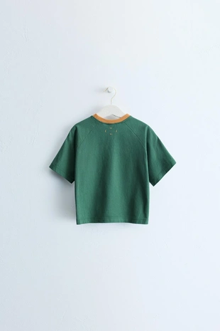 Zara Timeless — футболка с контрастной отделкой