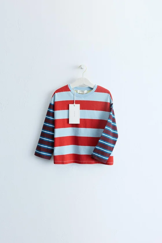 ZARA TIMELESS — ФУТБОЛКА В ПОЛОСКУ COLORBLOCK