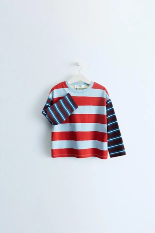 Zara Timeless — футболка в полоску Colorblock- Заказать в России