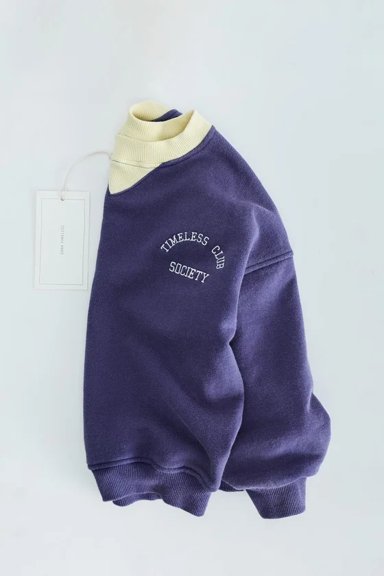 ZARA TIMELESS — ТОЛСТОВКА С ВЫШИВКОЙ