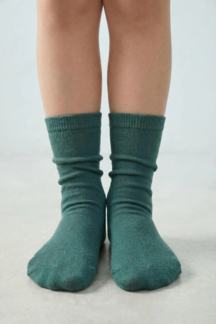 Набор из 5 пар высоких носков в полоску и однотонных- Заказать в России