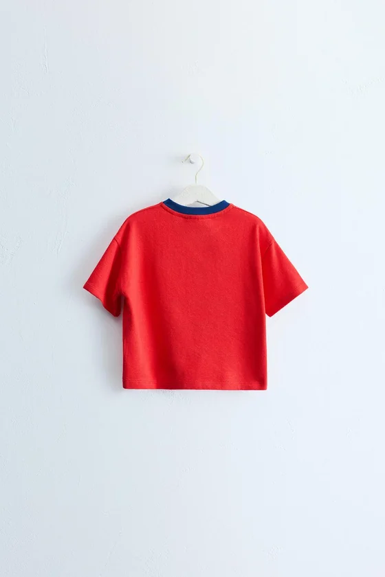 ZARA TIMELESS — ФУТБОЛКА С КОНТРАСТНЫМ ВОРОТОМ