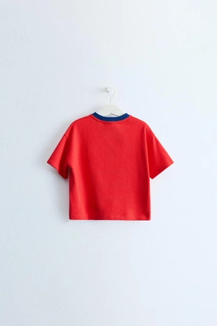 Zara Timeless — футболка с контрастным воротом- Заказать в России