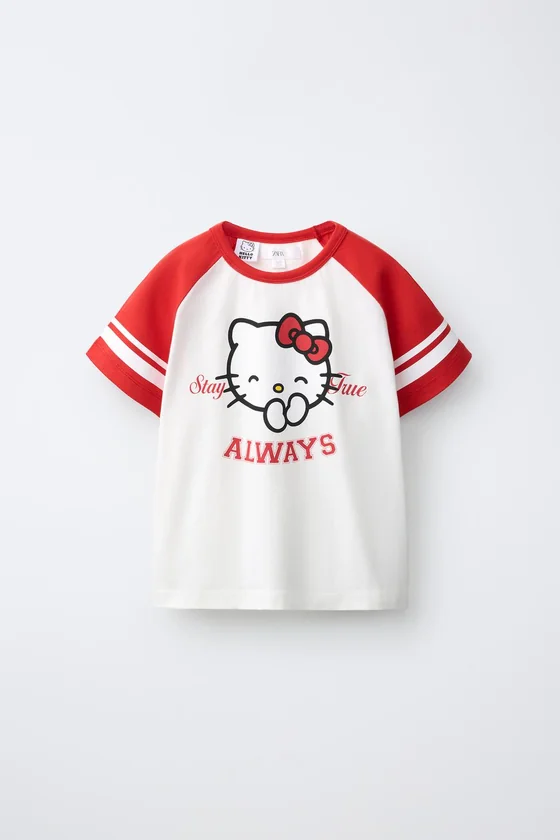 ФУТБОЛКА С РУКАВАМИ РЕГЛАН HELLO KITTY ©