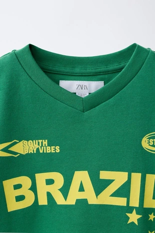 Футболка с принтом Brasil