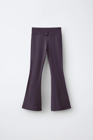 Однотонные легинсы Flare