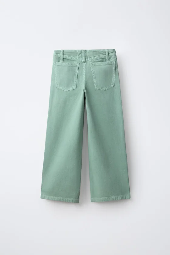 ДЖИНСЫ WIDE LEG СО ШЛЕВКАМИ