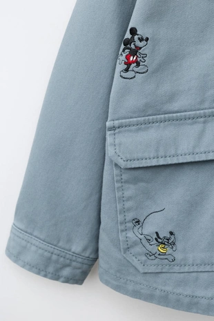 Рубашка-куртка с вышивкой Mickey Mouse © Disney- Заказать в России