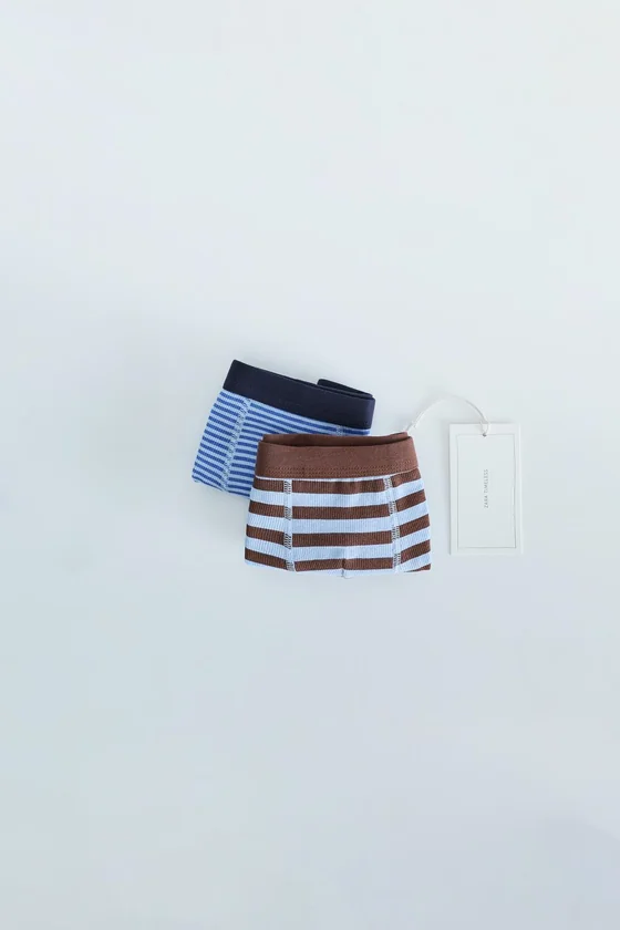ZARA TIMELESS — НАБОР ИЗ 3 ТРУСОВ-БОКСЕРОВ В ПОЛОСКУ