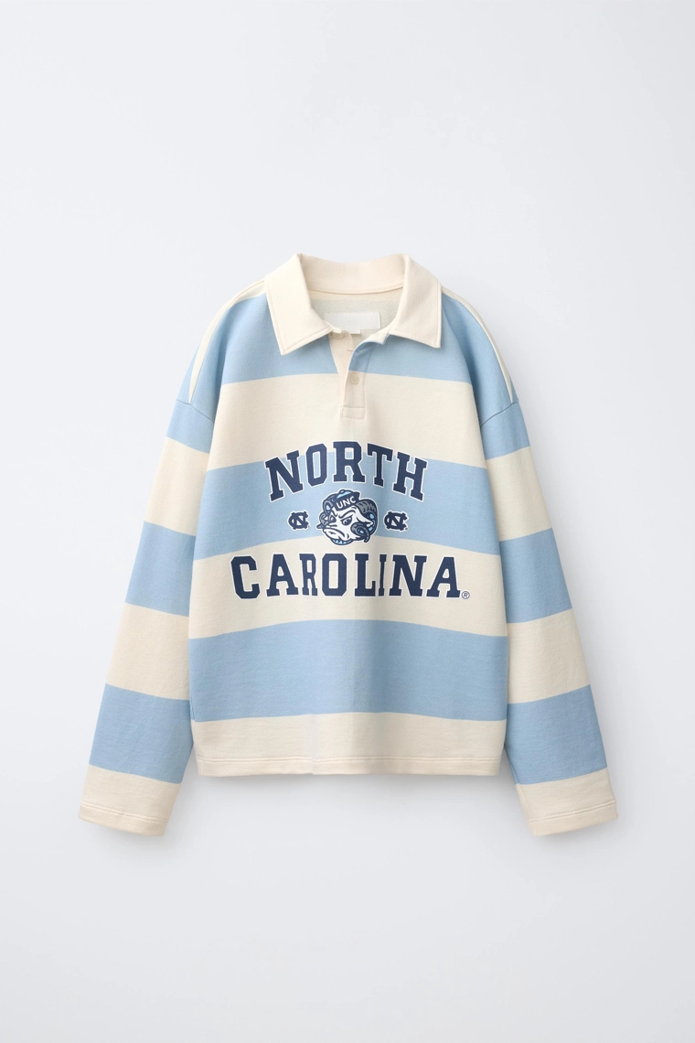 Тяжелый поло north carolina park fields ® с длинными рукавами в полоску