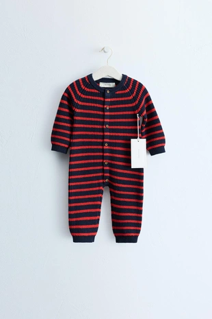 Zara Timeless — комбинезон в полоску из хлопка и шерсти- Заказать в России