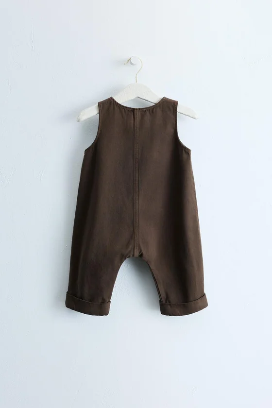 ZARA TIMELESS — ОДНОТОННЫЙ КОМБИНЕЗОН ИЗ ТВИЛА