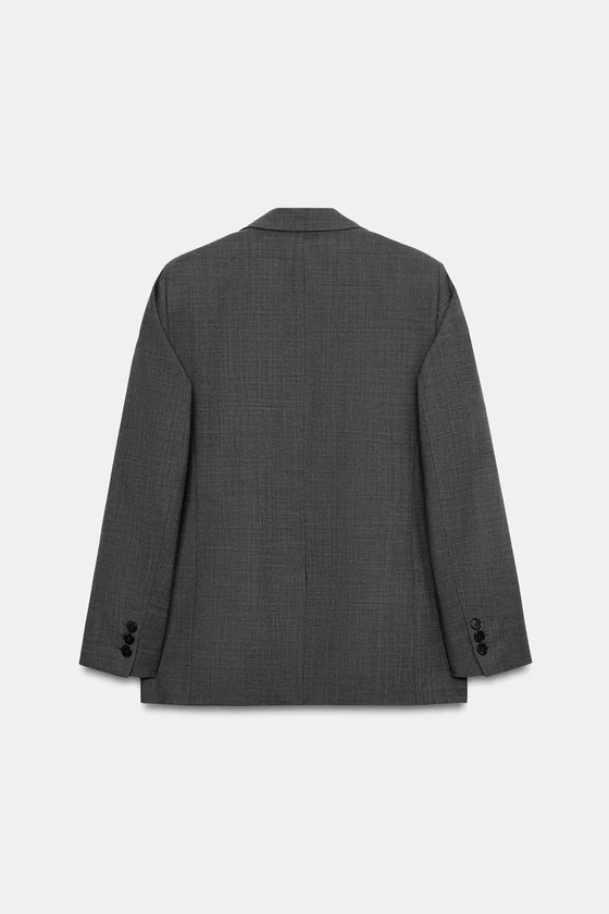БЛЕЙЗЕР ПРЯМОГО КРОЯ ИЗ ШЕРСТИ — ZW COLLECTION