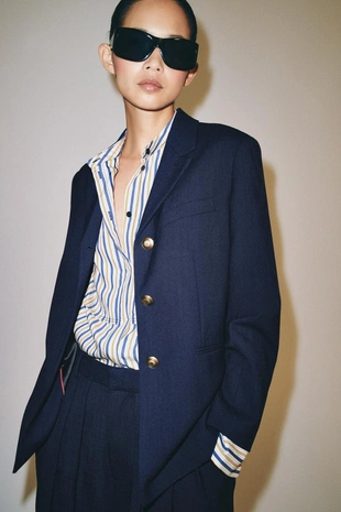 Купить Zara Блейзер с пуговицами — ZW COLLECTION