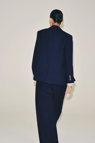 Bluish | 1993/788/420 - Zara Широкие брюки с защипами — ZW COLLECTION