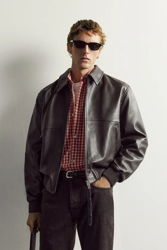 КОЖАНАЯ КУРТКА Zara «Aaron Levine»