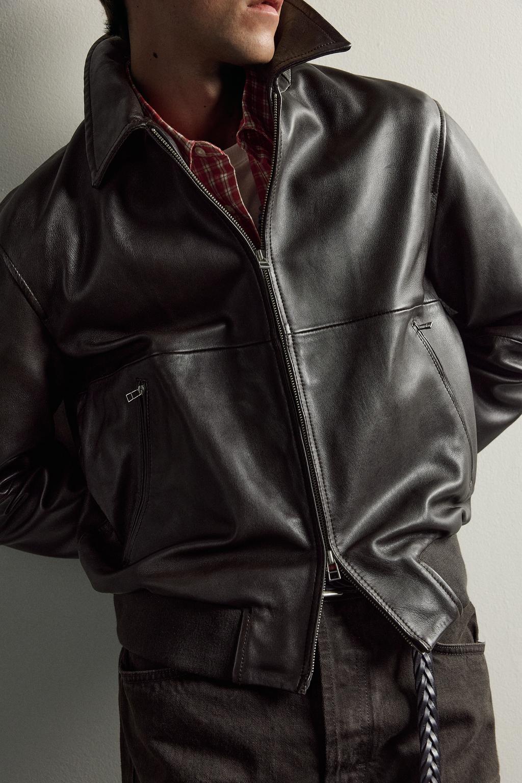 КОЖАНАЯ КУРТКА AARON LEVINE X ZARA