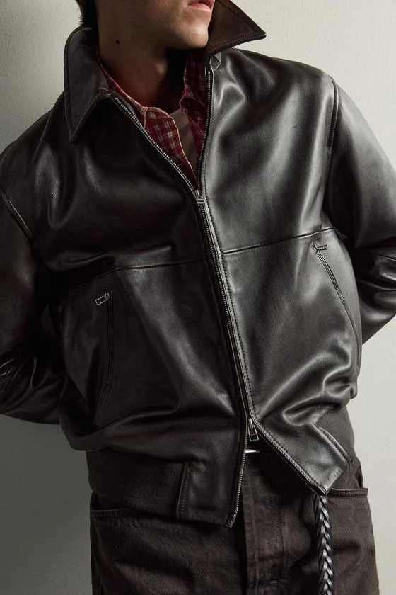 КОЖАНАЯ КУРТКА Zara «Aaron Levine»