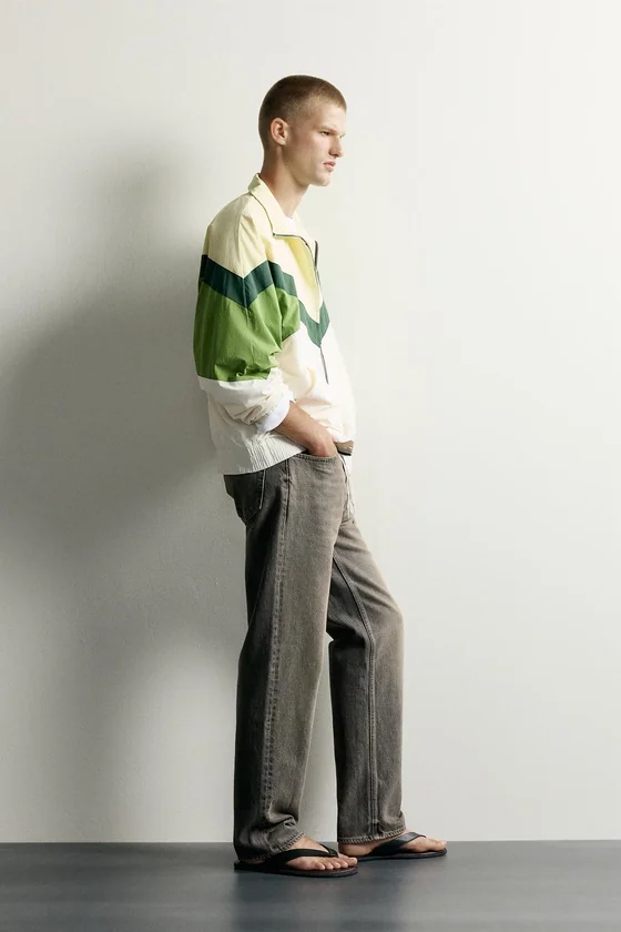 КУРТКА ИЗ ТЕХНИЧЕСКОЙ ТКАНИ COLOR BLOCK