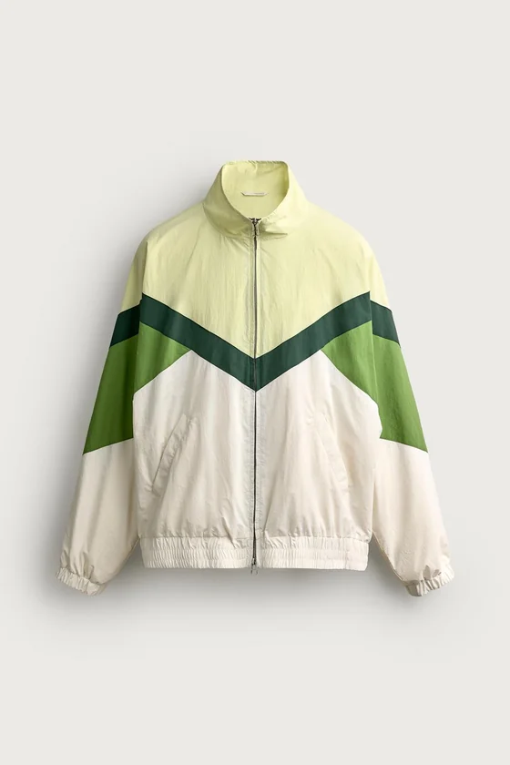 КУРТКА ИЗ ТЕХНИЧЕСКОЙ ТКАНИ COLOR BLOCK
