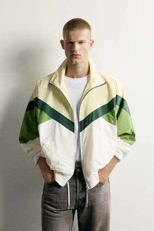 Куртка из технической ткани Color Block- Заказать в России