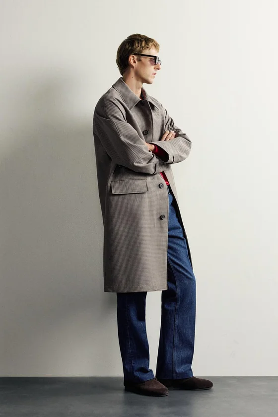 ТРЕНЧ В КЛЕТКУ Zara «Aaron Levine»