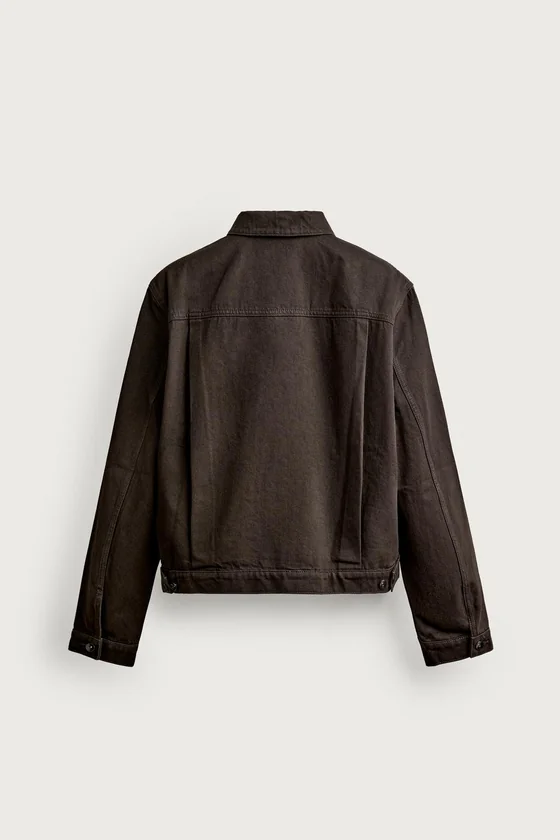 УКОРОЧЕННАЯ КУРТКА СО СКЛАДКАМИ Zara «Aaron Levine»