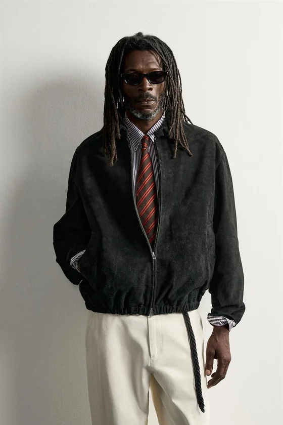 ЗАМШЕВАЯ КУРТКА AARON LEVINE X ZARA