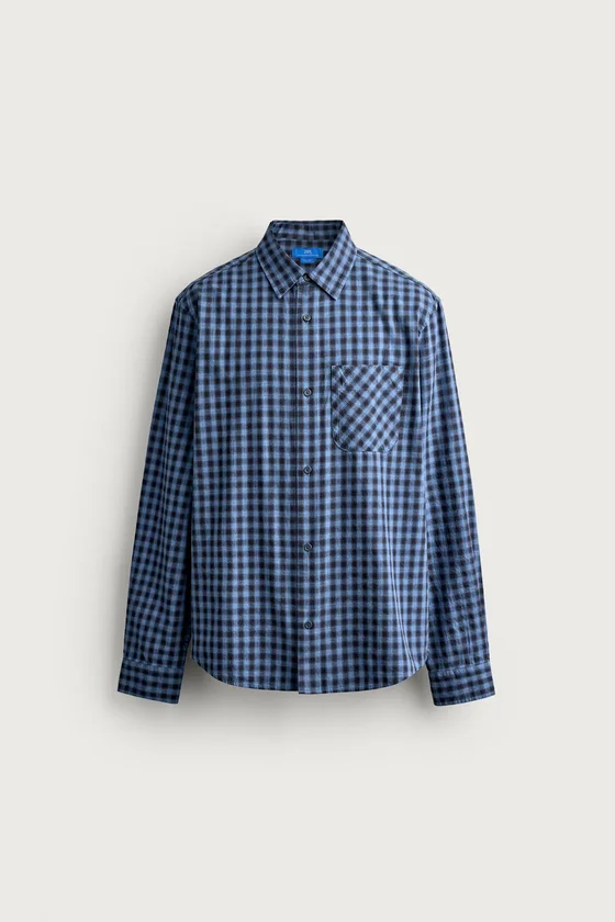 РУБАШКА В КЛЕТКУ TWILL X AARON LEVINE X ZARA