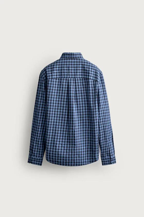 РУБАШКА В КЛЕТКУ TWILL X AARON LEVINE X ZARA