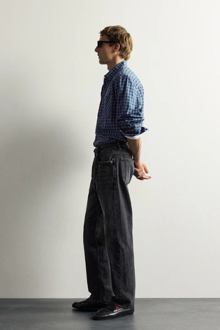 Рубашка в клетку Twill X Aaron Levine X Zara- Заказать в России