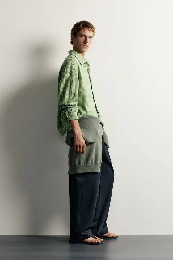РУБАШКА RELAXED FIT В КЛЕТКУ
