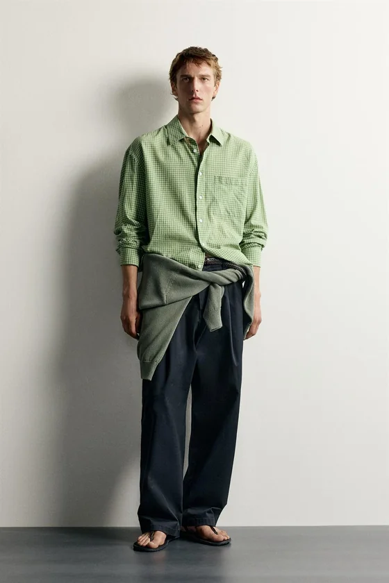 РУБАШКА RELAXED FIT В КЛЕТКУ