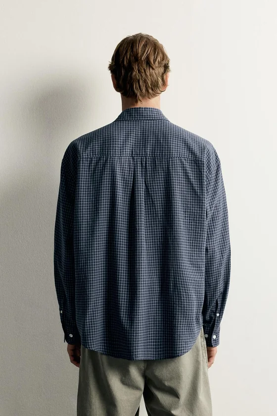 РУБАШКА RELAXED FIT В КЛЕТКУ