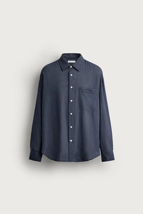 РУБАШКА RELAXED FIT В КЛЕТКУ