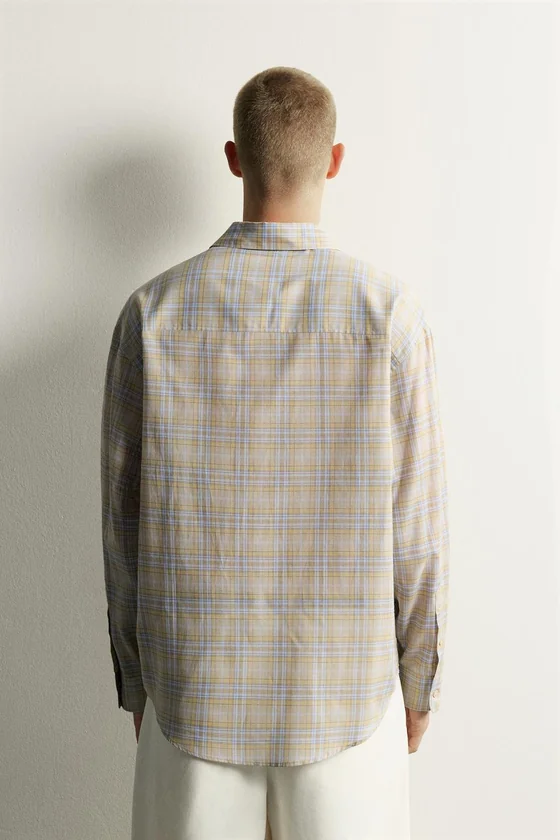 РУБАШКА RELAXED FIT В КЛЕТКУ