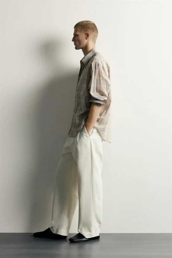РУБАШКА RELAXED FIT В КЛЕТКУ