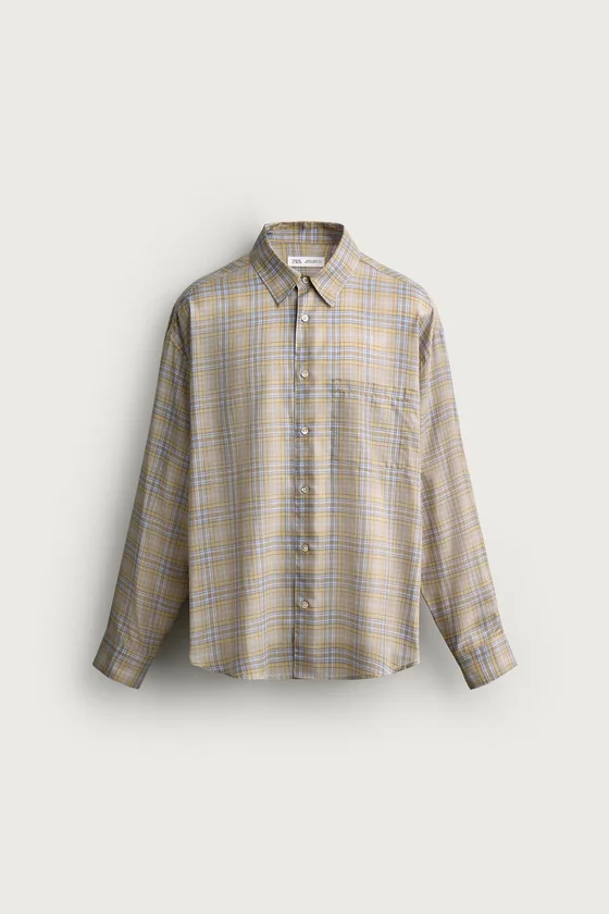 РУБАШКА RELAXED FIT В КЛЕТКУ
