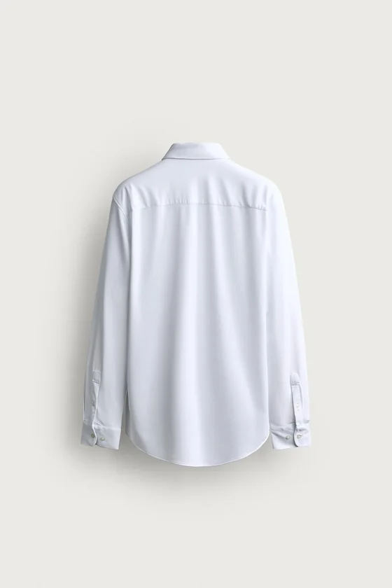 РУБАШКА REGULAR FIT ИЗ РЕЛЬЕФНОЙ ТКАНИ