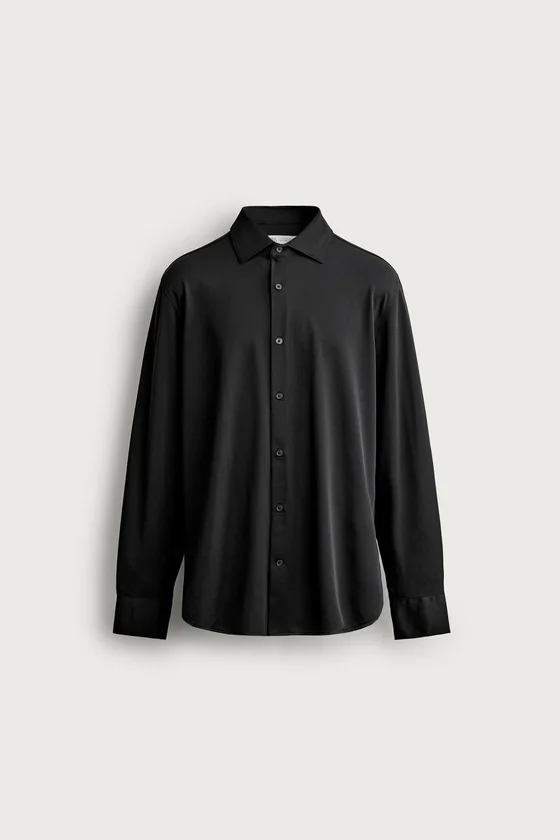 РУБАШКА REGULAR FIT ИЗ РЕЛЬЕФНОЙ ТКАНИ