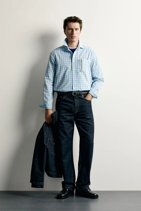 РУБАШКА REGULAR FIT В КЛЕТКУ